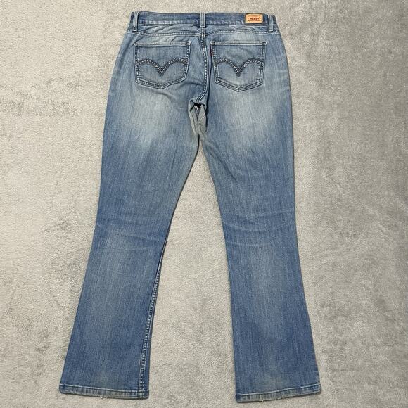 Levis 524 Jeans Womens 9M Blue Too Superlow Stretch Denim Pants - Picture 2 of 16